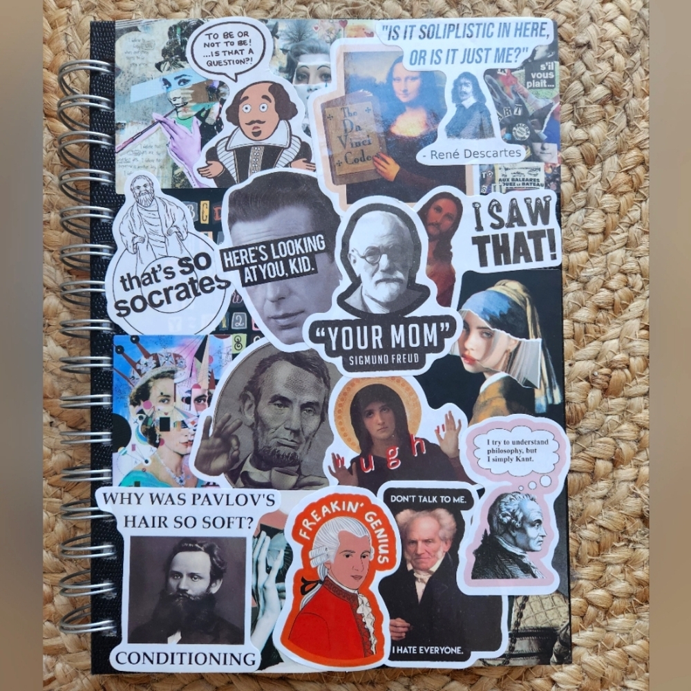 Punny Philosophical Spiral Notebook